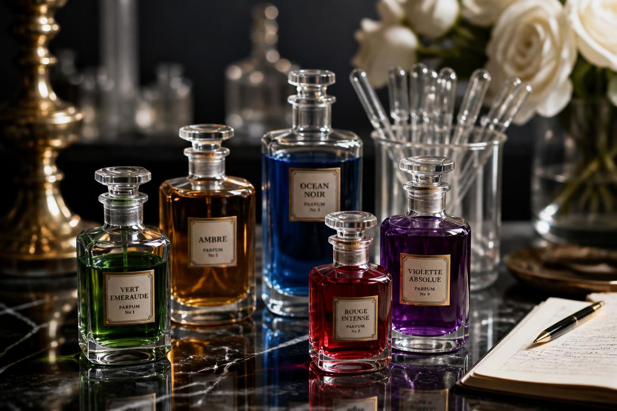 Artisan crafting fragrance oils